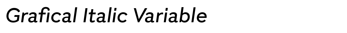Grafical Italic Variable